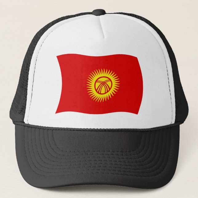 Boné Bandeira da República Quirguiz Chapéu (Frente)