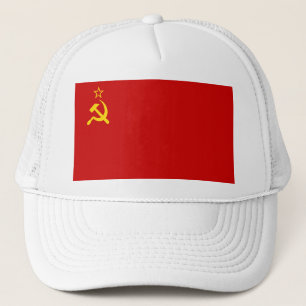 Boné Bandeira da União Soviética URSS Comunista Foice e