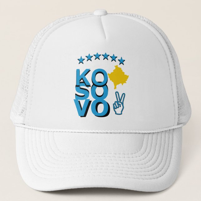 Boné Bandeira da vitória de Kosovo (Frente)