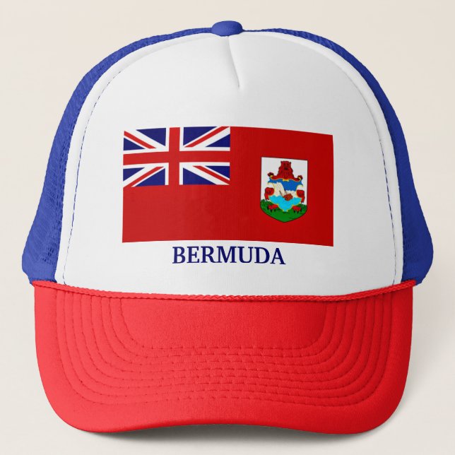 Boné Bandeira das Bermudas, rotulada (Frente)