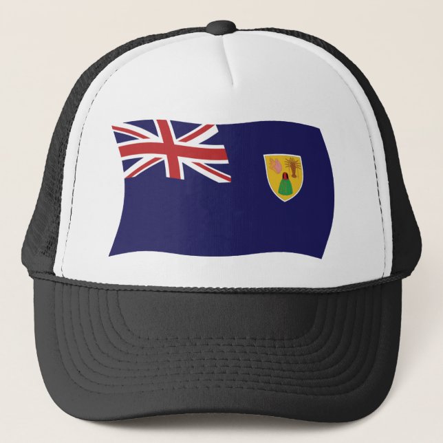 Boné Bandeira das Ilhas Turcas e Caicos Chapéu (Frente)