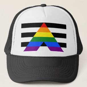 Boné Bandeira de aliado straight da SlipperyJoe lisa ar