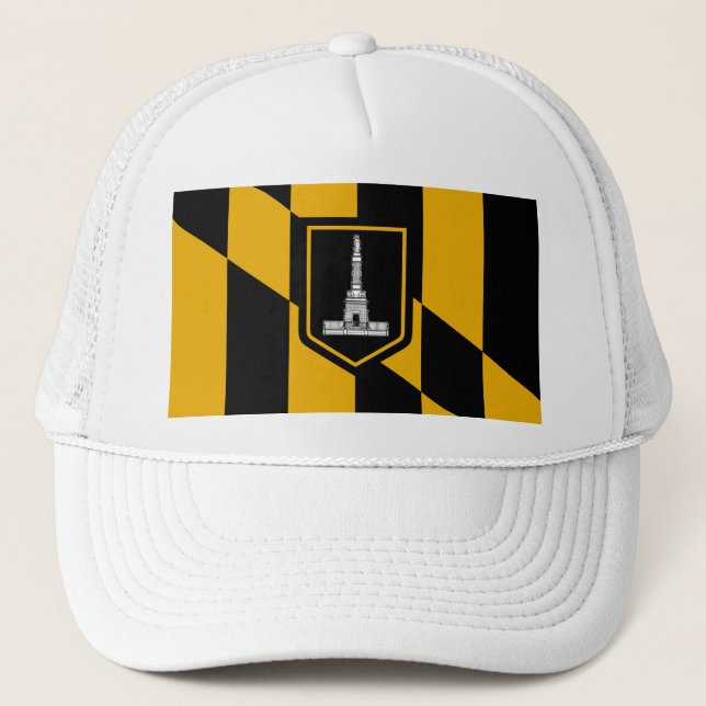 Boné Bandeira de Baltimore, Maryland Headsweats Hat (Frente)