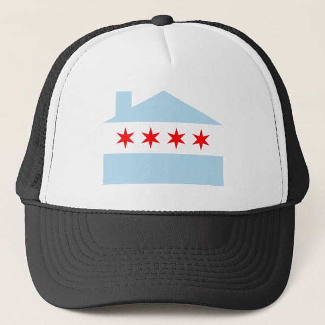 Boné Bandeira de casa de Chicago (Frente)