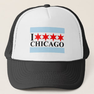Boné Bandeira de Chicago - amor Chicago de I
