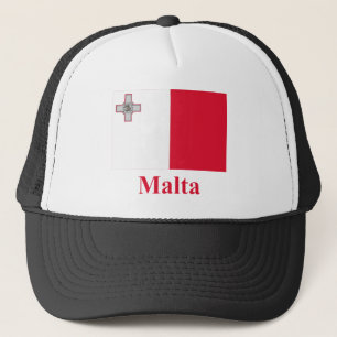 Boné Bandeira de Malta com nome
