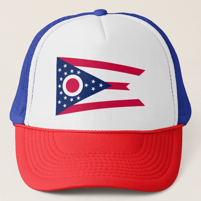 Boné Bandeira de Ohio: A Bandeira do Estado Buckeye (Frente)