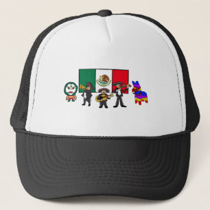 Boné Bandeira de Piñata da Mariachi-Banda do lutador d