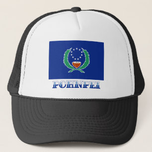 Boné Bandeira de Pohnpei, com nome