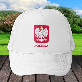 Boné Bandeira de Polônia e Polonês, Eagle Herb Polski 