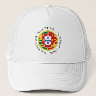 Boné Bandeira de Portugal para feriado no Dia de Portug