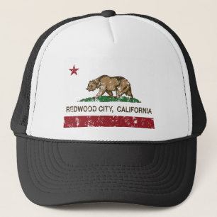Boné bandeira de Redwood City Califórnia
