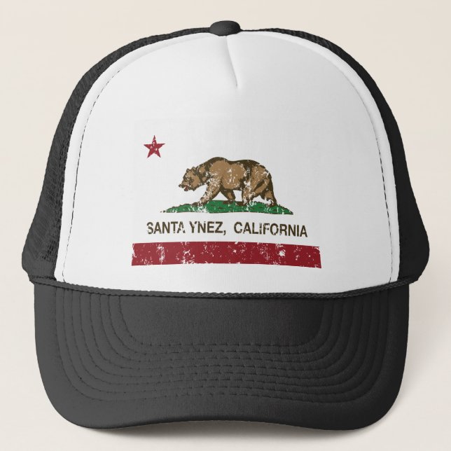 Boné bandeira de Santa Ynez Califórnia (Frente)