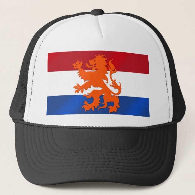 Boné Bandeira desenfreado holandesa de Países Baixos do (Frente)