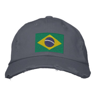 Boné Bandeira do Brasil em Verde, Amarelo e Azul