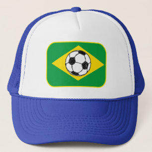 Boné Bandeira do Brasil   Esboço de futebol