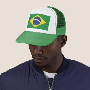 Boné Bandeira do Brasil Orgulho Patriótico Moda Festiva