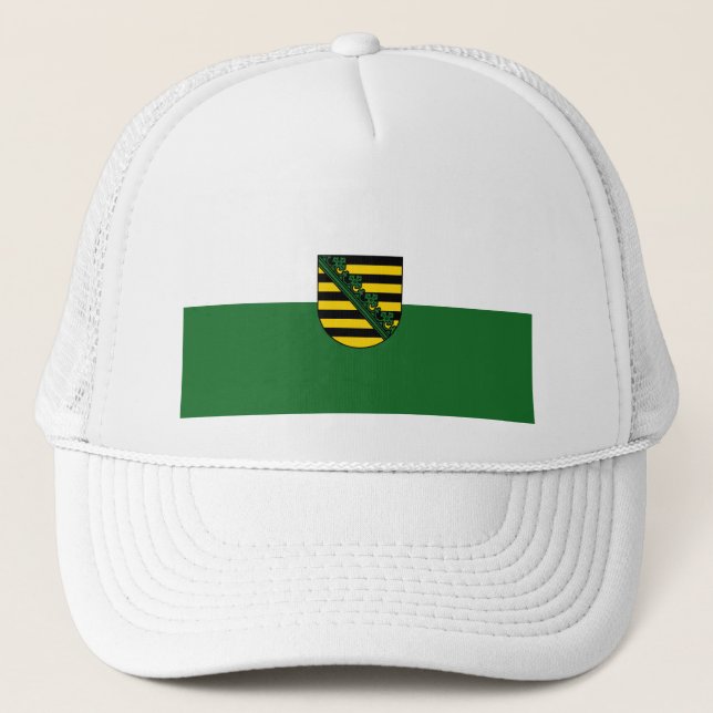 Boné Bandeira do Chapéu do Caminhoneiro da Saxónia (Frente)