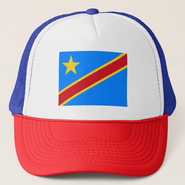 Boné Bandeira do Congo Quinxassa (Frente)