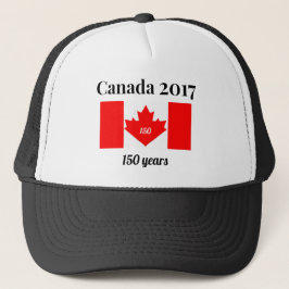 Boné Bandeira do coração de Canadá 150 em 2017