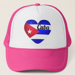 Boné Bandeira do Coração de Cuba