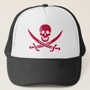 Boné Bandeira do Crânio e Espadas Pirata do Calico Jack