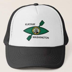Boné Bandeira do Estado de Washington Kayak