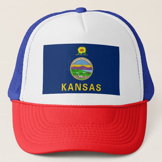 Boné Bandeira do Estado do Kansas (Frente)