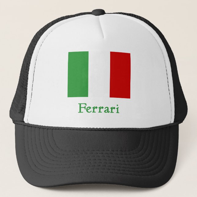 Boné Bandeira do italiano de Ferrari (Frente)