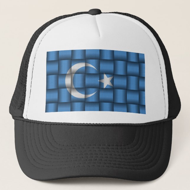 Boné Bandeira do leste bonita de Turkestan (Frente)