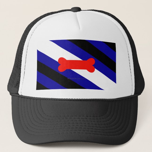 Boné Bandeira do orgulho canino da SlipperyJoe expressa (Frente)