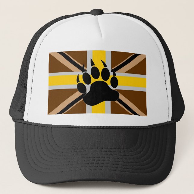Boné Bandeira do orgulho do urso de Ingleses (Frente)