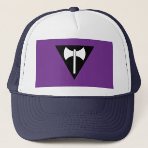 Boné bandeira do orgulho lésbico SlipperyJoe feminista 