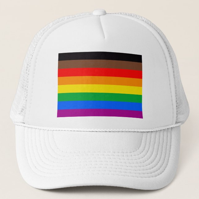 Boné Bandeira do Orgulho LGBTQ (8 Listras) (Frente)