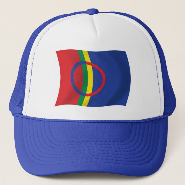 Boné Bandeira do Povo Sami Gorro (Frente)