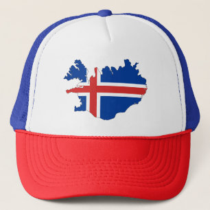 Boné Bandeira do Trucker Hat/Islândia Europa