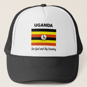 Boné Bandeira do Uganda, rotulada