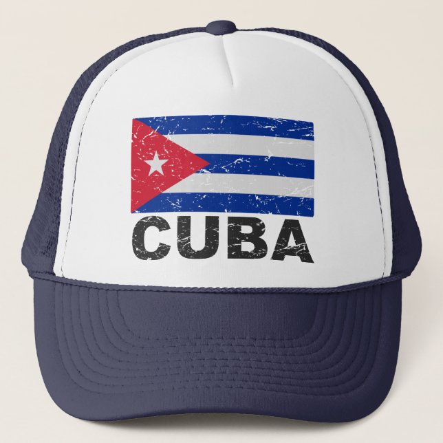 Boné Bandeira do vintage de Cuba (Frente)