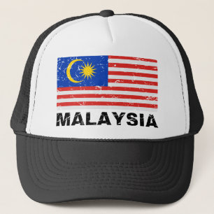 Boné Bandeira do vintage de Malaysia