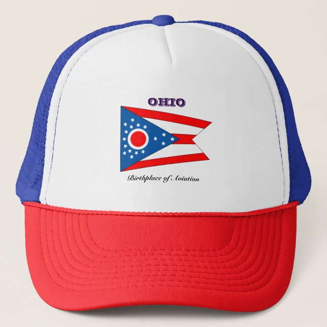 Boné Bandeira e slogan do estado de Ohio (Frente)