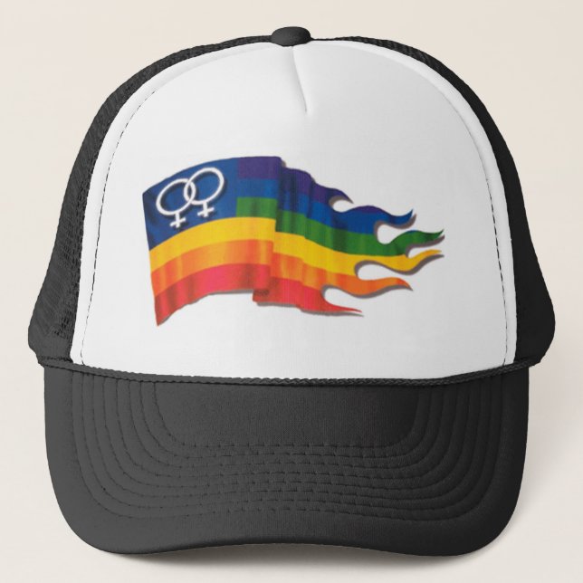 Boné Bandeira fêmea dobro do orgulho (Frente)