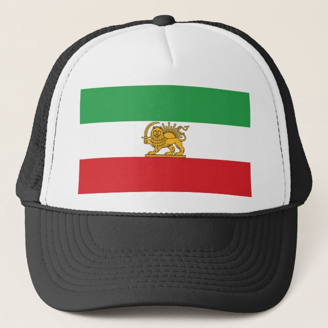 Boné Bandeira Histórica Original do Leão e Sol Iraniano (Frente)