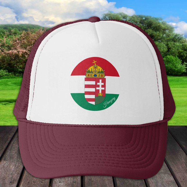 Boné Bandeira húngara, Emblem & Hungria - moda/esporte (Criador carregado)