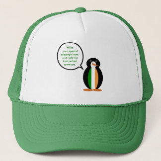 Boné Bandeira Irlandesa Sra. Pinguim Fala