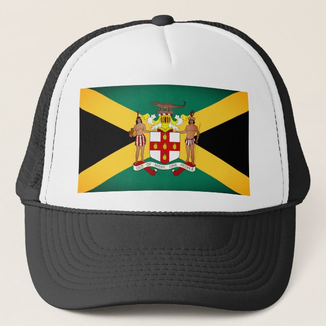 Boné Bandeira jamaicana/ Casaco de armas (Frente)