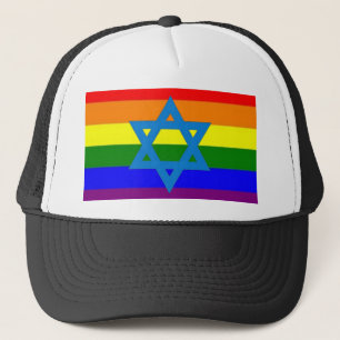 Boné Bandeira judaica do orgulho gay