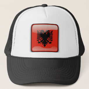 Boné Bandeira lustrosa albanesa