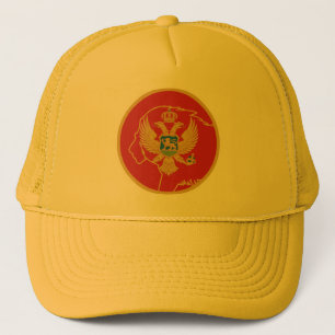 Boné Bandeira Nacional Montenegrina do Montenegro