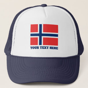 Boné Bandeira norueguesa do chapéu feito sob encomenda