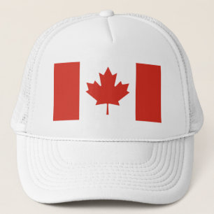 Boné Bandeira Patriótica Canadense Trucker Hat